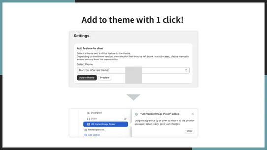 UR:Variant Image Picker｜Swatch screenshot