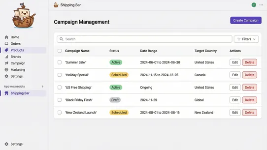 Shippity ‑ Free Shipping Bar screenshot