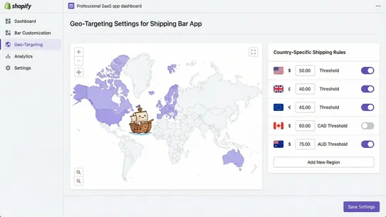 Shippity ‑ Free Shipping Bar screenshot