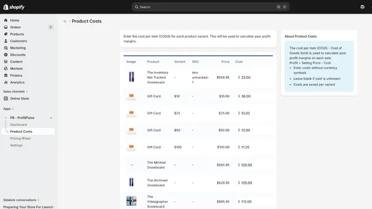 ProfitPulse screenshot