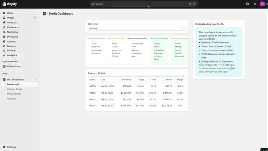ProfitPulse screenshot