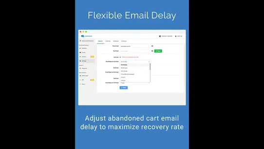 Chated Cart Email Recovery screenshot