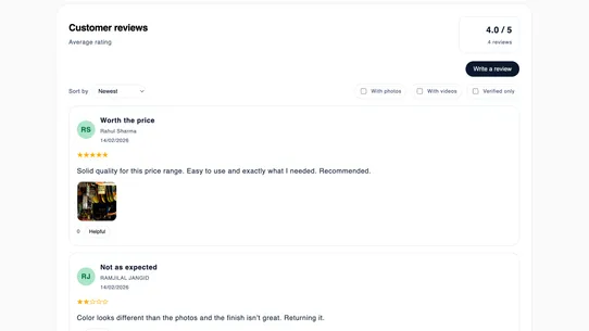 Purefeedback screenshot