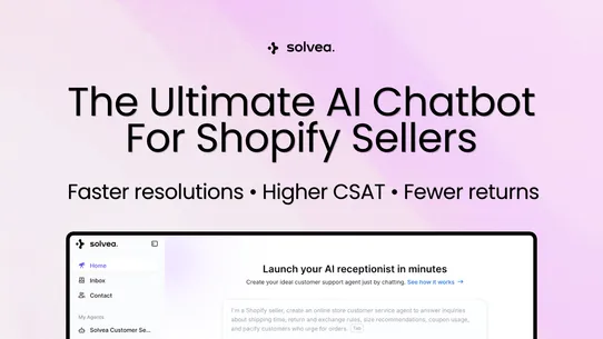 Solvea: AI Chatbot &amp; Live Chat screenshot
