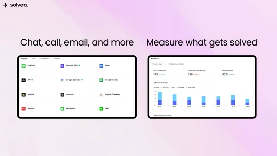 Solvea: AI Chatbot &amp; Live Chat screenshot