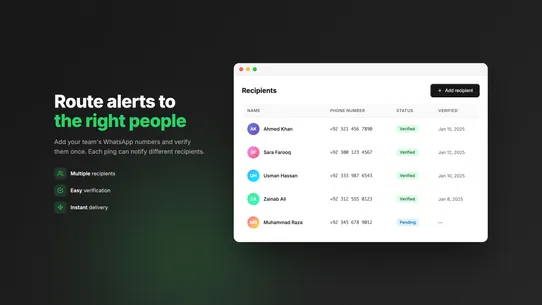 Staff Ping screenshot