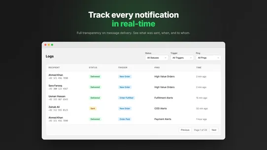 Staff Ping screenshot