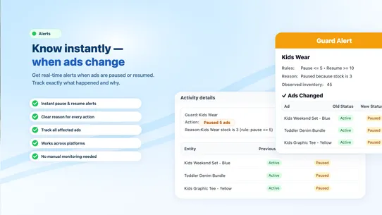 SpendGuard: Pause Ads LowStock screenshot