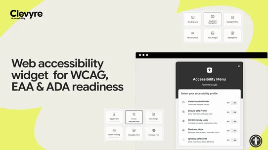 Clevyre Accessibility Widget screenshot