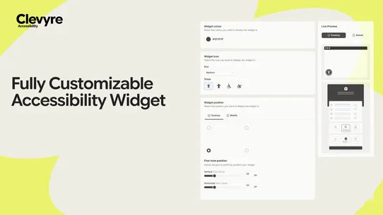 Clevyre Accessibility Widget screenshot