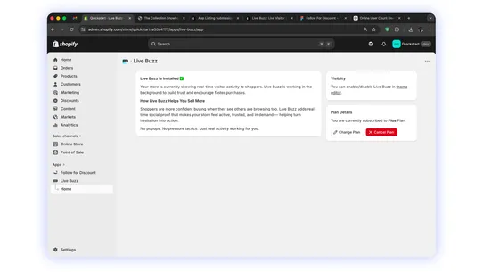 Live Buzz: Live Visitor Count screenshot