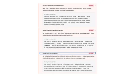 ShieldKit: Google Merchant Fix screenshot