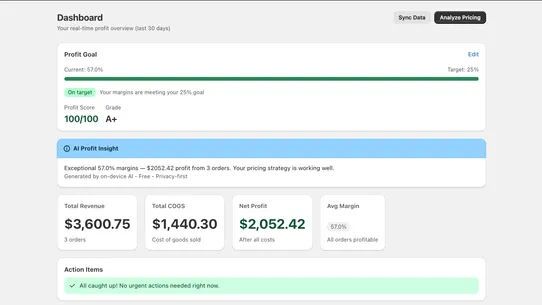 Profit Pulse AI screenshot