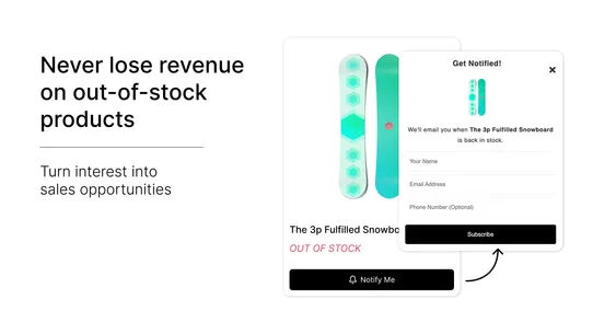 Back in Stock Revenue ‑ Pragma screenshot