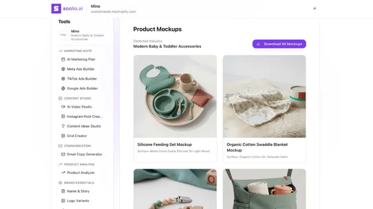 SooloAI ‑ AI Brand Studio screenshot