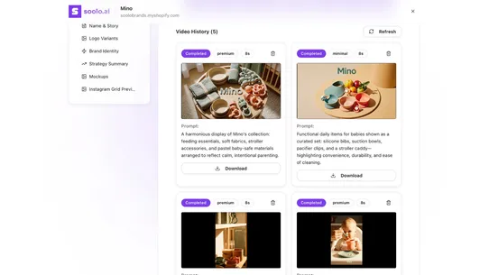 SooloAI ‑ AI Brand Studio screenshot