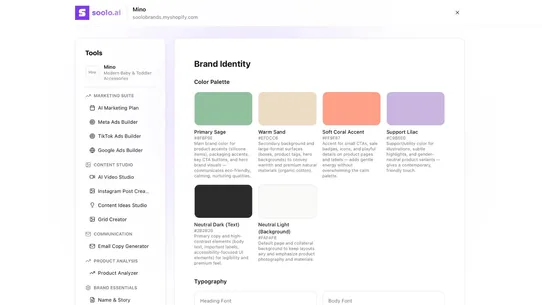 SooloAI ‑ AI Brand Studio screenshot
