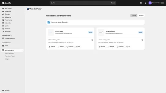 Wonder Pazar screenshot