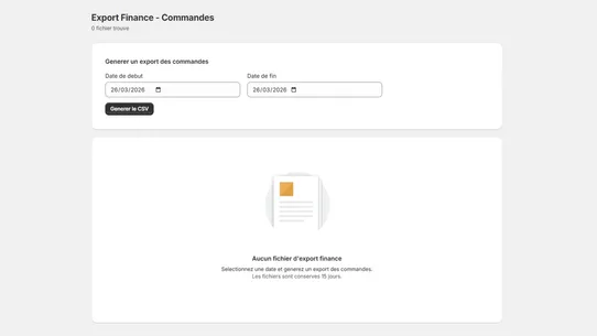 Easy Export : Compta &amp; Stock screenshot