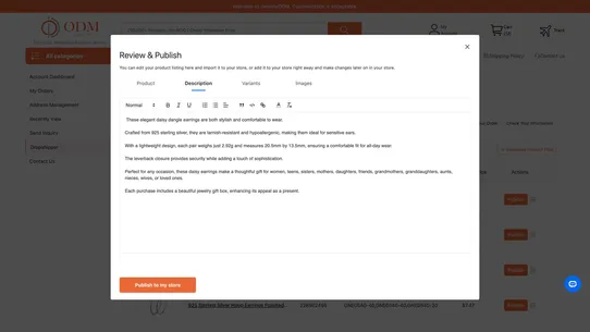 JewelryODM Dropshipping screenshot