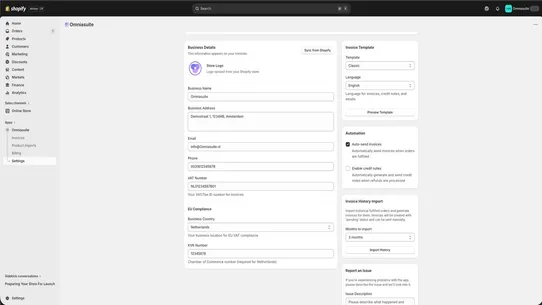 Omniasuite screenshot