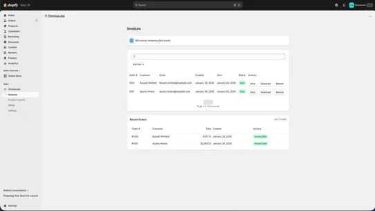 Omniasuite screenshot
