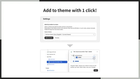 UR: Smart Accordion Tabs screenshot