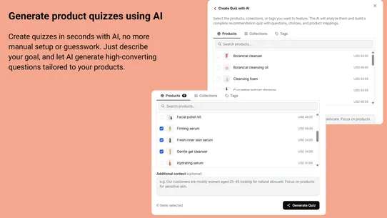 Gyde: AI Product Quiz screenshot