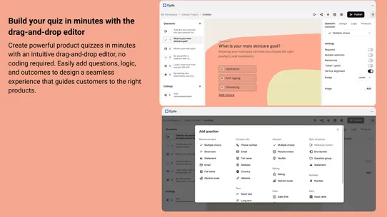 Gyde: AI Product Quiz screenshot