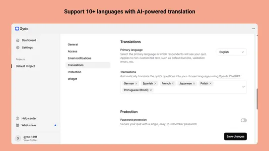 Gyde: AI Product Quiz screenshot