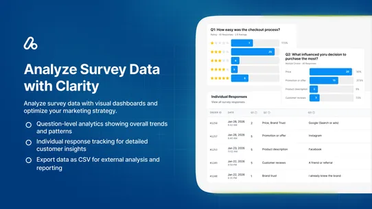 Analyzify Purchase Surveys screenshot