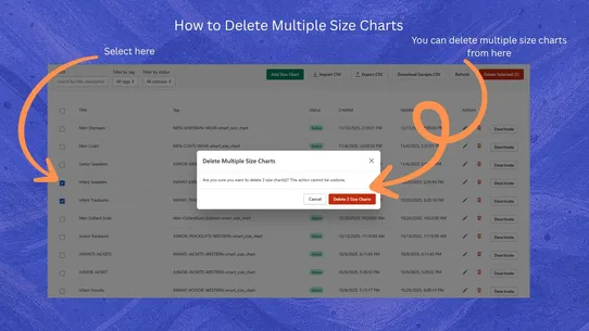 Chartify – Smart Size Charts screenshot