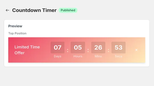 Erin Gradient Countdown Timer screenshot
