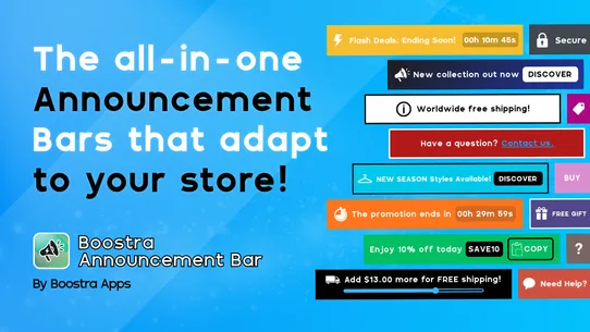 Boostra Annoucement Bar screenshot