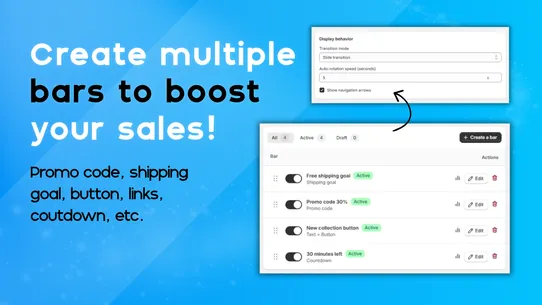 Boostra Annoucement Bar screenshot