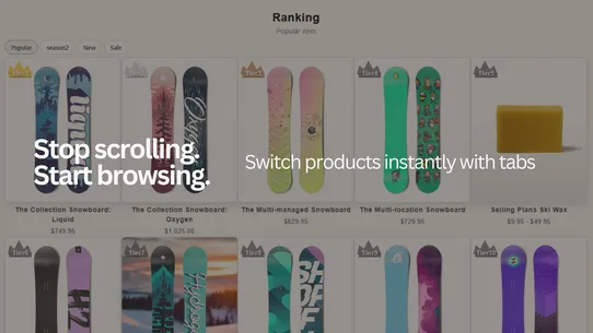 TopRank Tabs screenshot