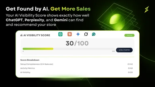 Shoptank: Be Recommended by AI screenshot