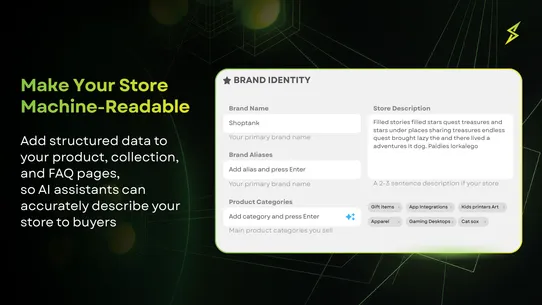 Shoptank: Be Recommended by AI screenshot