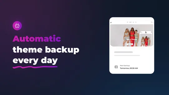 Go back ‑ Auto Theme backups screenshot