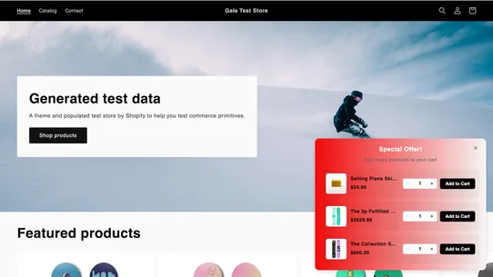 Gale Add To Cart Bar screenshot