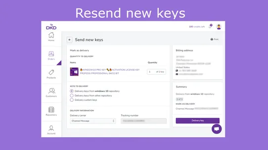 DKD ‑ Digital Key Delivery screenshot