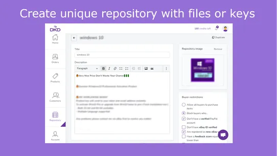 DKD ‑ Digital Key Delivery screenshot