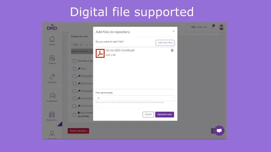 DKD ‑ Digital Key Delivery screenshot