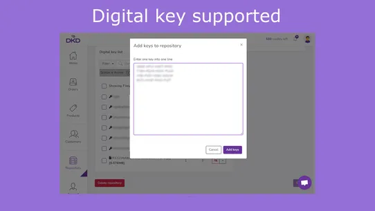 DKD ‑ Digital Key Delivery screenshot