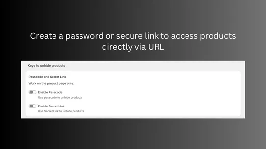 BLNK: Hide Products &amp; Variants screenshot