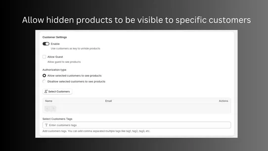 BLNK: Hide Products &amp; Variants screenshot