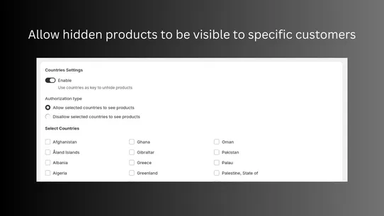 BLNK: Hide Products &amp; Variants screenshot