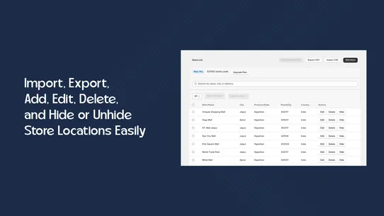 PTI Store Locator screenshot