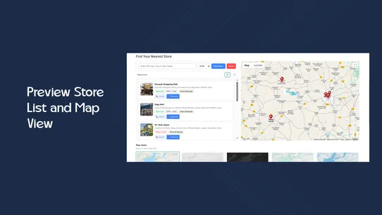 PTI Store Locator screenshot