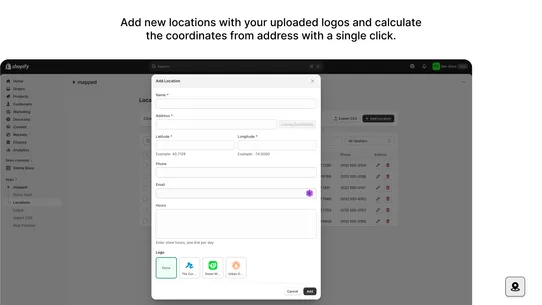 mapped ‑ Store Locator screenshot